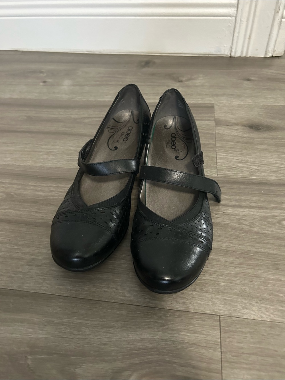 Abeo B.I.O. Noelle black leather Mary Jane comfort